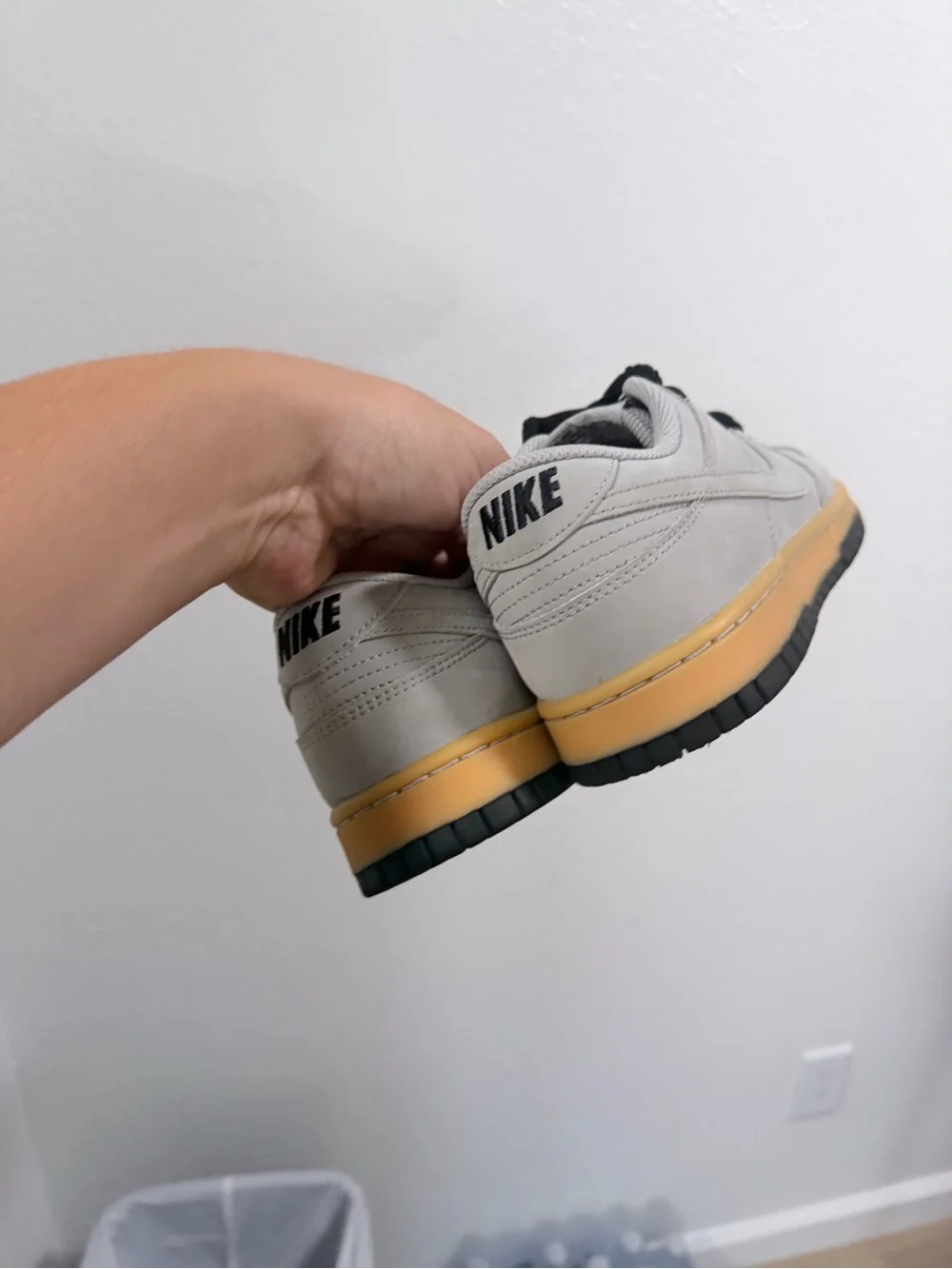 Nike dunk low grey gum bottom